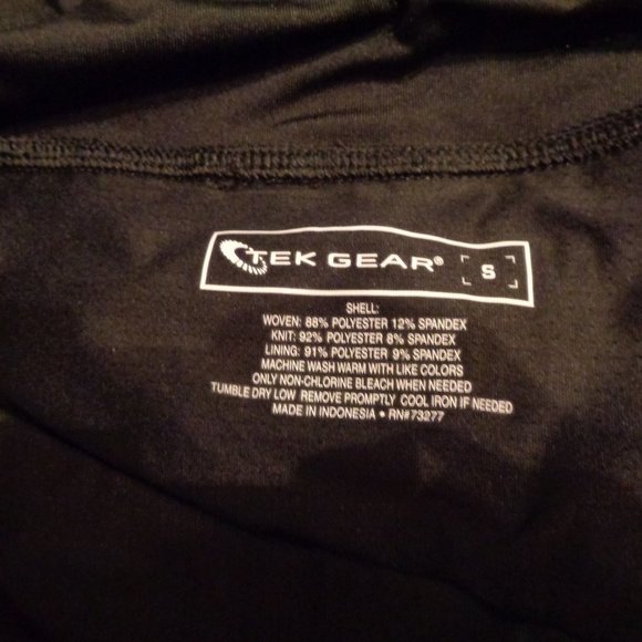 TEK Gear Black Active Shorts with Built In Underwear Size Small - Picture 7 of 7